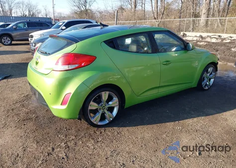 2012 Hyundai Veloster Base W/Black z USA, uszkodzony, nr VIN KMHTC6AD4CU059165